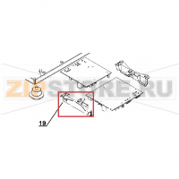 Left guideways support for power board Ugolini Minigel 1 Plus