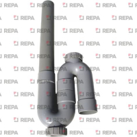 PVC 2 CAP SIPHON Ø 40 MM