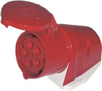 PRESA A MURO 3 POLI + N + PE 16A 400V