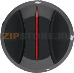 KNOB BLACK ø 65 mm SILK SCREEN PRINTED 