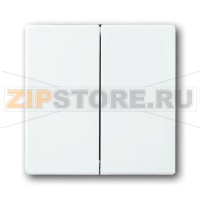 Клавиша для двухклавишных выключателей/перелючателей/кнопок, глухая, белая ABB 2TKA000523G1