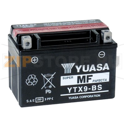YUASA YTX9-BS Мото аккумулятор Yuasa YTX9-BS Напряжение АКБ: 12VЕмкость АКБ: 6Ah