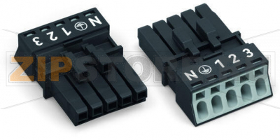 Разъем; 5-пол.; Код. A; 1,50 mm; черные Wago 890-205 Protected against mismating and maintenance-freePush-in CAGE CLAMP® spring pressure connection technology allows solid conductors to be simply pushed into a unit.Low profile with 4.4 mm pole spacingWhen assembled, the installation connectors comply with IP40 and are suitable for easily accessible areas....