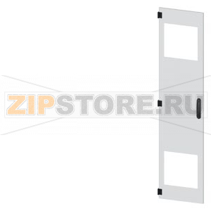 SIVACON, door, left, with cutout for filter fan, with ventilation openings H: 1800 mm, W: 400 mm, RAL 7035, Protection class 1 Siemens 8MF1840-2UT15-3BA2 