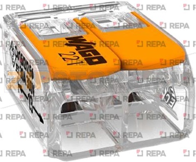 BORNIERS A LEVIER WAGO 2x6mm² 