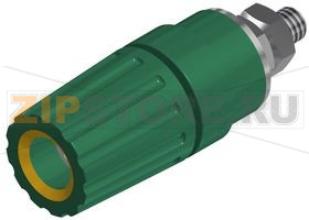 Разъем 4 мм, желтый, зеленый Hirschmann PKI 110 YELLOW/GREEN 