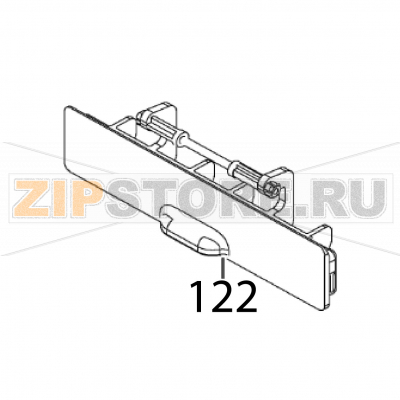 Fanfold cover Sato FX3-LX Fanfold cover Sato FX3-LXЗапчасть на деталировке под номером: 122Название запчасти на английском языке: Fanfold cover Sato FX3-LX.