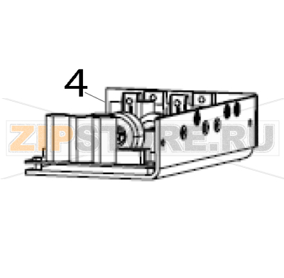 Kit DC power supply LH Zebra 110PAX4 Kit DC power supply LH Zebra 110PAX4Запчасть на деталировке под номером: 4