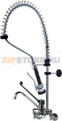 РАСПЫЛИТЕЛЬПОСУДНЫЙ С ОДНОРЫЧАЖНЫМ КРАНОМ-СМЕСИТЕЛЕМ 