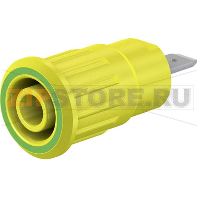 Розетка лабораторная, зеленая, желтая, 1 шт Stäubli SEB4-F/N 