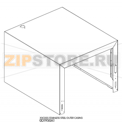 Stainless steel outer casing Unox XVC 055 Stainless steel outer casing Unox XVC 055Запчасть на деталировке под номером: 1Название запчасти на английском языке: Stainless steel outer casing Unox XVC 055