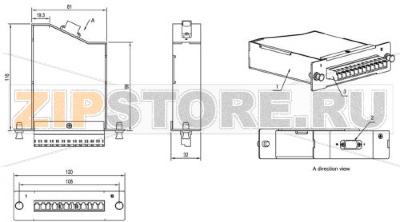 Hyperline FO-CSS-W120H32-9-1MTPM-12LC-BL Волоконно-оптическая кассета MTP (папа), 120x32 мм, 12LC адаптеров (цвет синий), 12 волокон, OS2, 10Gig 
