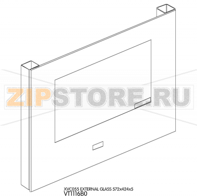 External glass 572x424x5 Unox XVC 055 External glass 572x424x5 Unox XVC 055Запчасть на деталировке под номером: 87Название запчасти на английском языке: External glass 572x424x5 Unox XVC 055