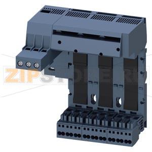 МОДУЛЬ ПОДВОДА ПИТАНИЯ, УСТАНОВКА СЛЕВА, СИЛОВАЯ ЦЕПЬ:ВХОДЫ: ВИНТОВЫЕ КЛЕММЫ, ВЫХОДЫ: ПРУЖИННЫЕ КЛЕММЫ 3 СЛОТА ДЛЯ КОМПАКТН. ПУСКАТЕЛЕЙ КЛЕММЫ MAX. 25 MM2 / 35 MM2 Siemens 3RA6812-8AC 