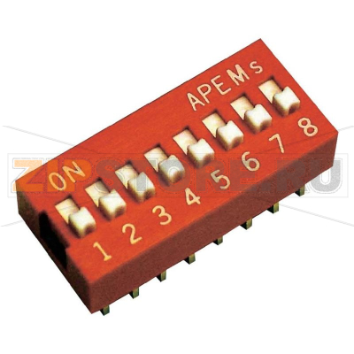 Переключатель DIP, 8 контактов, 1 шт APEM NDS-08-V 
