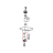 Supporting shaft Gastromix B 5 ECO