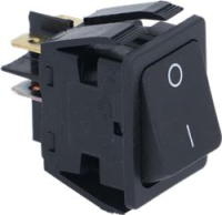 SWITCH 2-POLE BLACK 16A 250V