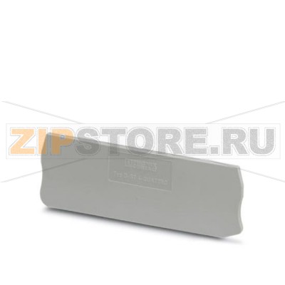 Концевая крышка Phoenix Contact D-ST 4-QUATTRO Длина: 87 мм, Ширина: 2,2 мм, Высота: 36,5 мм, Цвет: cерый.Минимальный заказ: 50 шт.Упаковка: 50 шт.