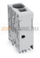 Клемма на печатную плату; 16 мм; Шаг контактов 10 мм; 1-пол.; Push-in CAGE CLAMP®; 16,00 mm; серые Wago 2636-3101