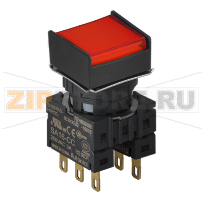 Выключатель кнопочный, Ø отверстия: 16 мм Autonics S16PRS-H1R2C 
