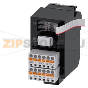 SIRIUS ACT с PROFINET: стандартный интерфейсный модуль, 24 В DC, пружинная клемма, крепление передней панели, 1–20 терминальных модулей с возможностью подключения, с дополнительными 1 ЦВых + 4 ЦВх + 1 АВх Siemens 3SU1400-1LK10-3BA1 