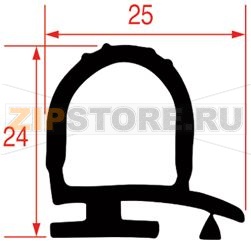 ЧЕРНАЯ УПЛОТНИТЕЛЬНАЯ РЕЗИНА ДЛЯ КАМЕРЫ - 7 М 