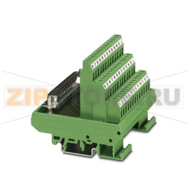 Модуль VARIOFACE с винтовыми зажимами и гнездовым миниразъемом D-Sub Phoenix Contact FLKMS-D50 SUB/B устанавливается на монтажную рейку NS 35/7,5 или NS 32, количество контактов 50.Минимальный заказ: 5 шт.Упаковка: 5 шт.
