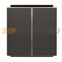 Клавиша для двухклавишных выключателей/переключателей/кнопок, чёрный бархат ABB 2CLA851100A1501