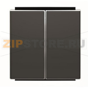 Клавиша для двухклавишных выключателей/переключателей/кнопок, чёрный бархат ABB 2CLA851100A1501 