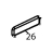 Handle sticker Fagor LA-25 TP2 E