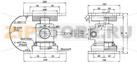 Тензодатчик CAS WBK 10T (LOAD CELL) для весов CAS Тензометрический датчик веса CAS WBK 10T (LOAD CELL) для весов CASНПВ 10т, нержавеющая сталь, низкопрофильный дизайн, класс защиты IP68, только на сжатие.