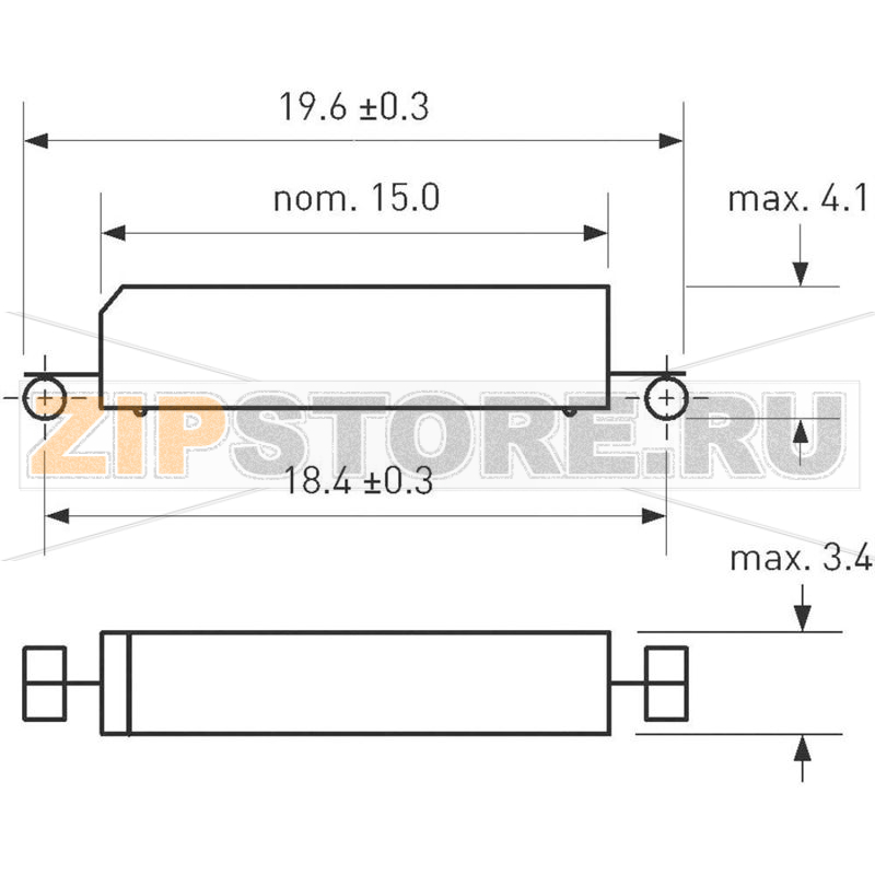 Геркон SMD 140 В/DC, 100 В/AC, 0.5 A, 5 Вт PIC PMC-1424THX 