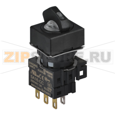 Переключатель селекторный, Ø отверстия: 16 мм Autonics S16SRS-L6WC24 