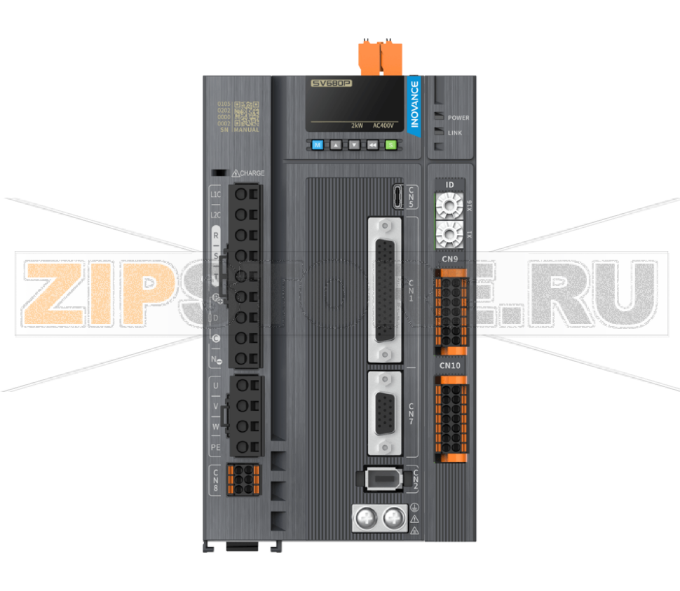 Сервопривод 220 В, 12 A, 1.5 кВт, 1 фаза, CANopen, Modbus RTU, STO, IP20 Inovance SV680PS012S-GINT 