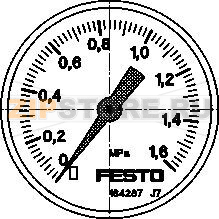 Манометр Festo MA-40-1,6-G1/8-MPA 