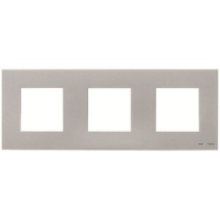 Рамка трехместная, серебристая ABB 2CLA227310N1301