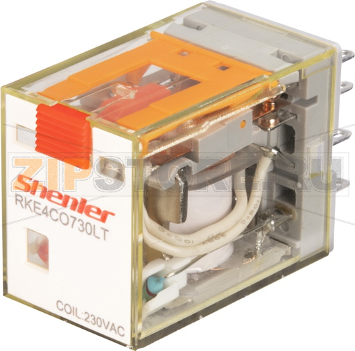 Реле миниатюрное (4CO), 5A, AC 24V Shenler RKE4CO524LT 