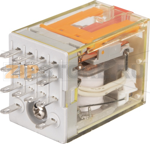 Реле миниатюрное (4CO), 5A, AC 24V Shenler RKE4CO524LT 