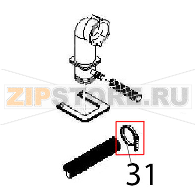 Hose clamp Angelo Po FM611E1 Hose clamp Angelo Po FM611E1Запчасть на деталировке под номером: 31