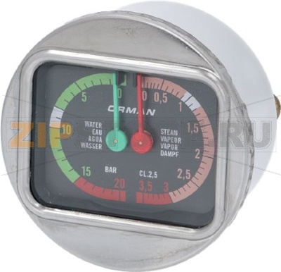 PRESSURE GAUGE BOILER-PUMP ø 63 mm 