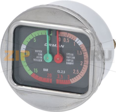 PRESSURE GAUGE BOILER-PUMP ø 63 mm 