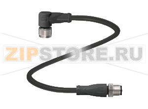 Кабель датчика-исполнительного устройства Connection cable V1-W-BK6M-PUR-U-V1-G Pepperl+Fuchs Описание оборудованияConnection cable, M12 to M12, PUR cable, 4-pin