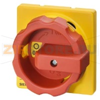 ПОВОРОТНЫЙ ПРИВОД КРАСН\ЖЕЛТ. ДЛЯ ПЕРЕКЛЮЧАТЕЛЯ 3LD2, 25A, 32A, ДЛЯ ФРОНТАЛЬНОГО МОНТАЖА, МОНТАЖ ПОСР. ЦЕНТР. ОТВЕРСТИЯ Siemens 3LD9224-3D