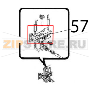 Rear bracket Angelo Po FC241G Rear bracket Angelo Po FC241GЗапчасть на деталировке под номером: 57