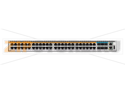 Коммутатор 216 Гбит/с, 24*100/1000M Base-T, 6*10G SFP+, двойной AC Maipu NSS3330-54TXF 