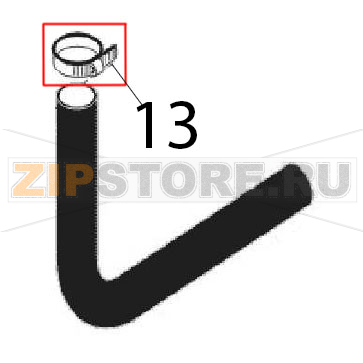 Hose clamp Angelo Po 0A1CP1E Hose clamp Angelo Po 0A1CP1EЗапчасть на деталировке под номером: 13