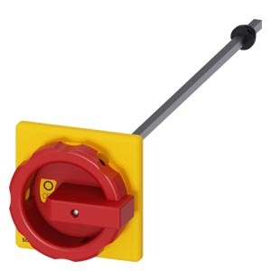 Аксессуар для 3KD0 типоразмер 01/02 door-coupling rotary operating mechanism Complete operating mechanism, red/yelllow without tolerance compensation, shaft 6x6, 300mm Siemens 3KD9001-6 