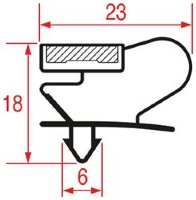 GUARNIZIONE AD INCASTRO 1830x735 mm