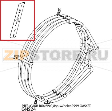 Ptfe+carb 100x22x0,8sp-w/holes 1999 gasket Unox XB 803 Ptfe+carb 100x22x0,8sp-w/holes 1999 gasket Unox XB 803Запчасть на деталировке под номером: 52Название запчасти на английском языке: Ptfe+carb 100x22x0,8sp-w/holes 1999 gasket Unox XB 803