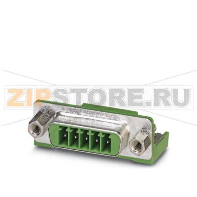 Ответная часть разъема Phoenix Contact PSC 1,5/ 5-M Номинальный ток: 8 А, Полюсов: 5, Размер шага: 3,5 мм, Цвет: зеленый, Поверхность контакта: олово, Монтаж: пайка.Минимальный заказ: 50 шт.Упаковка: 50 шт.